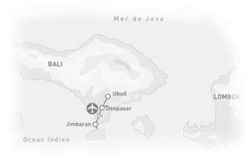 decouvrir bali carte evasion balinaise