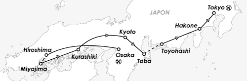 asie japon circuit groupe carte