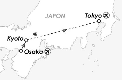 carte map tokyo kyoto semaine nippone