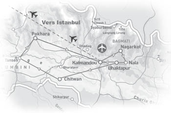 circuit groupe nepal carte