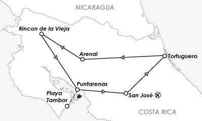 carte map amerique centrale